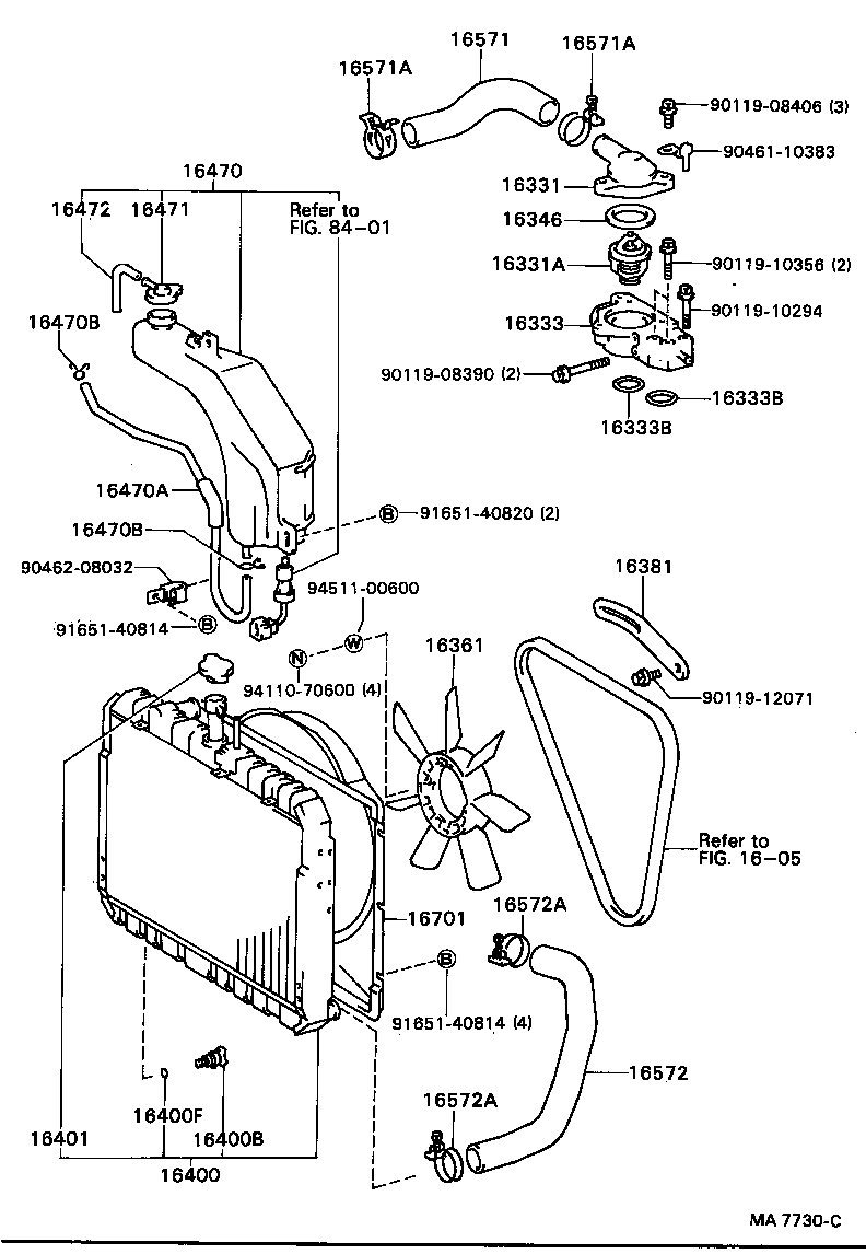 Radiator Water Outlet