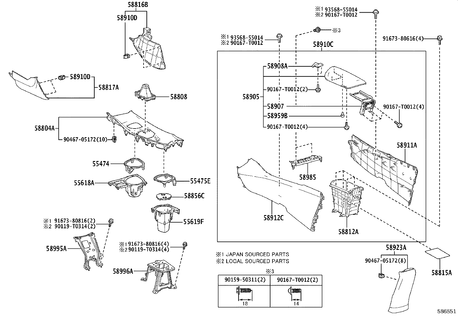 Console Box & Bracket