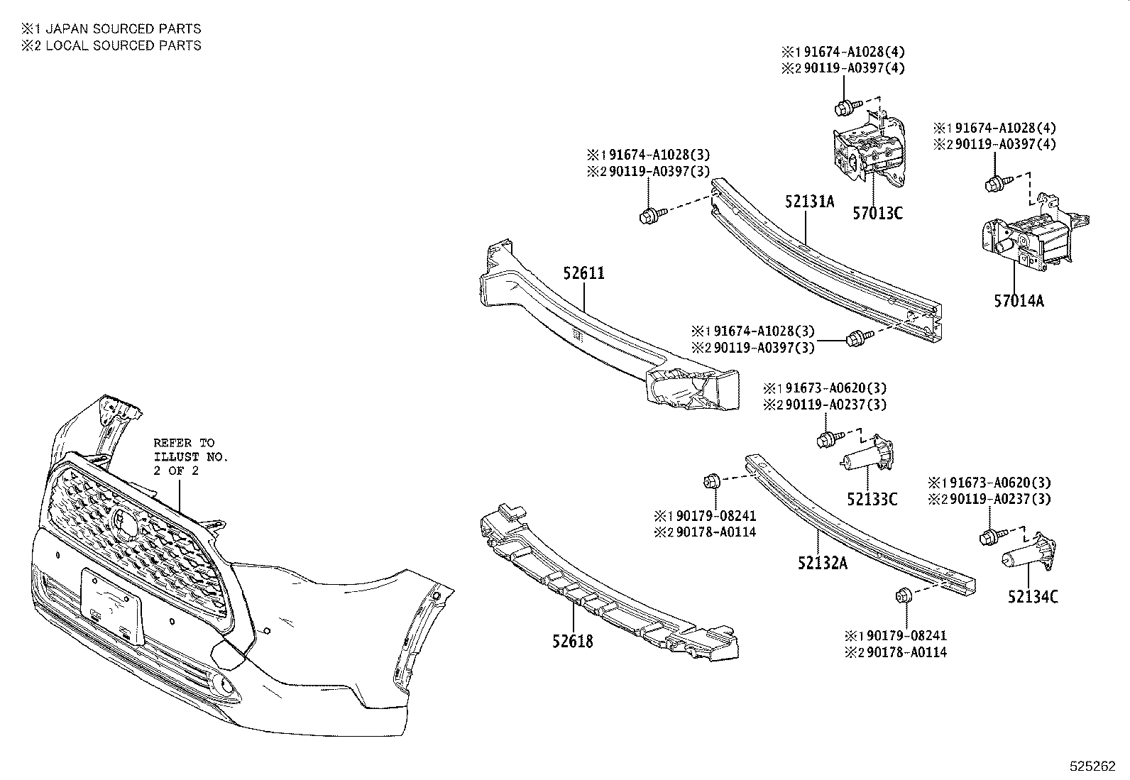 Front Bumper Bumper Stay