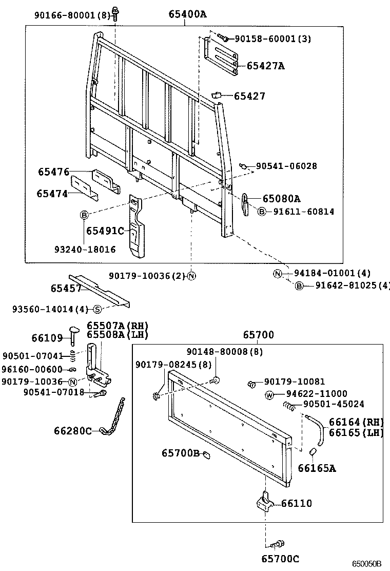 Rear Body Guard Frame Tail Gate