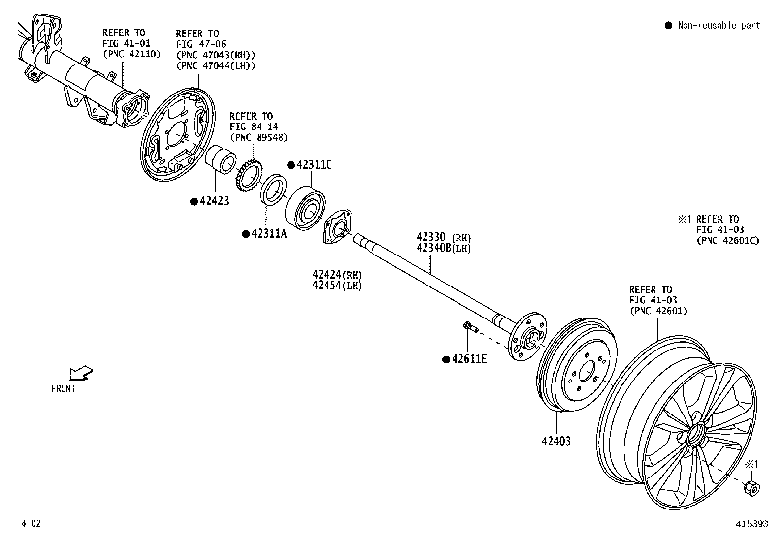 Rear Axle Shaft Hub