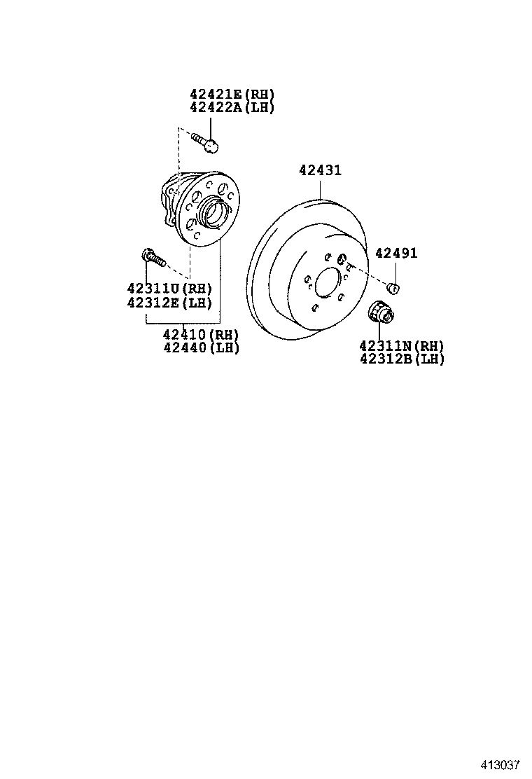 Rear Axle Shaft Hub