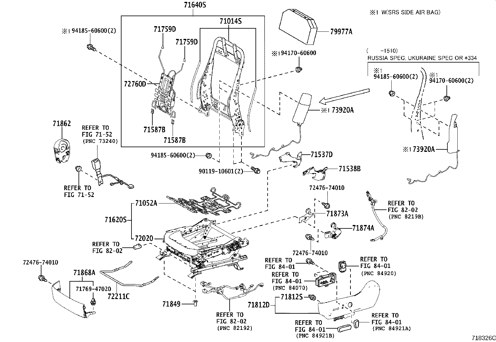 Asiento y pista del asiento