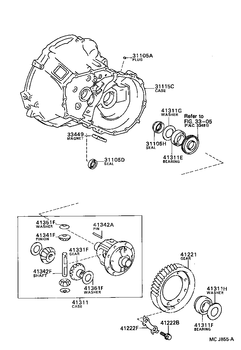 Front Axle Housing & Differential