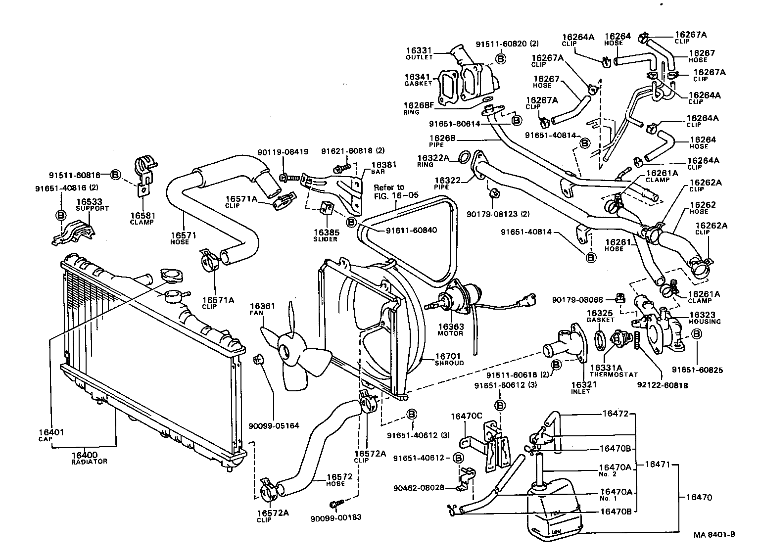 Radiator Water Outlet