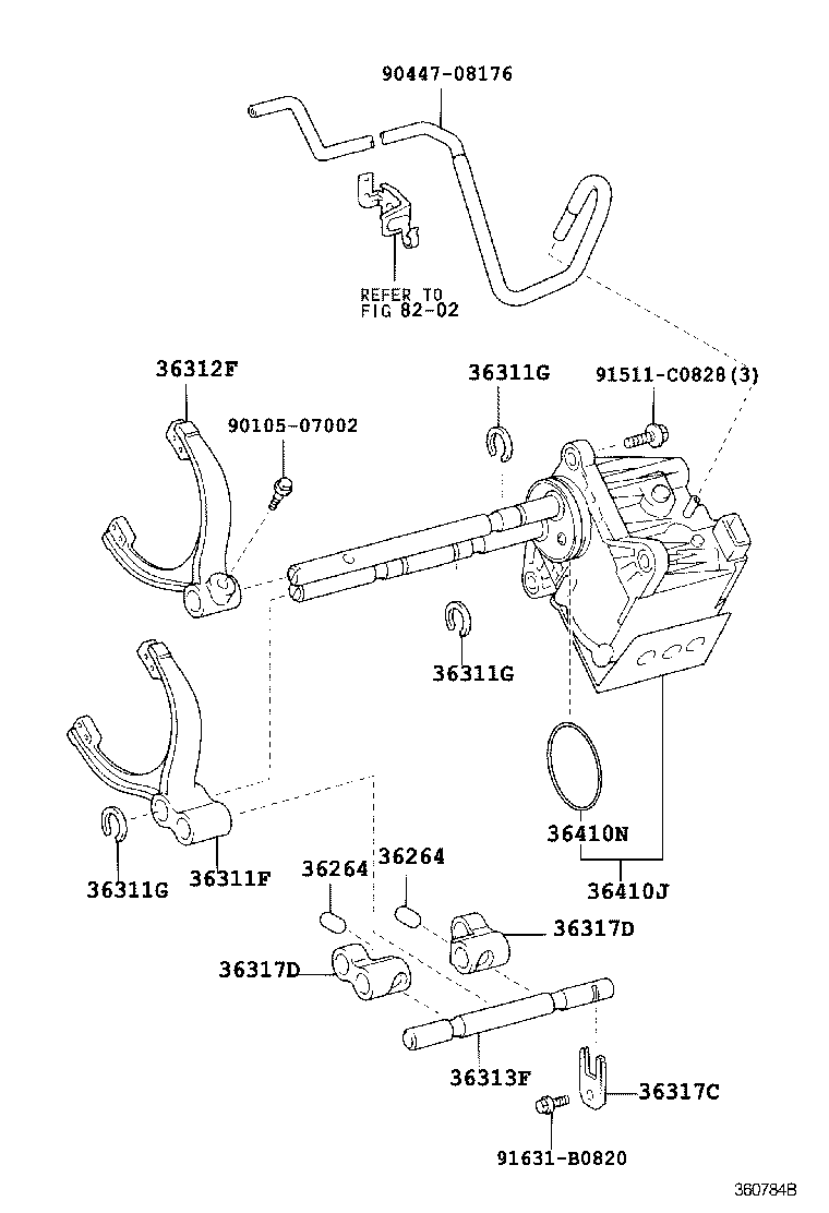 Transfer Lever & Shift Rod