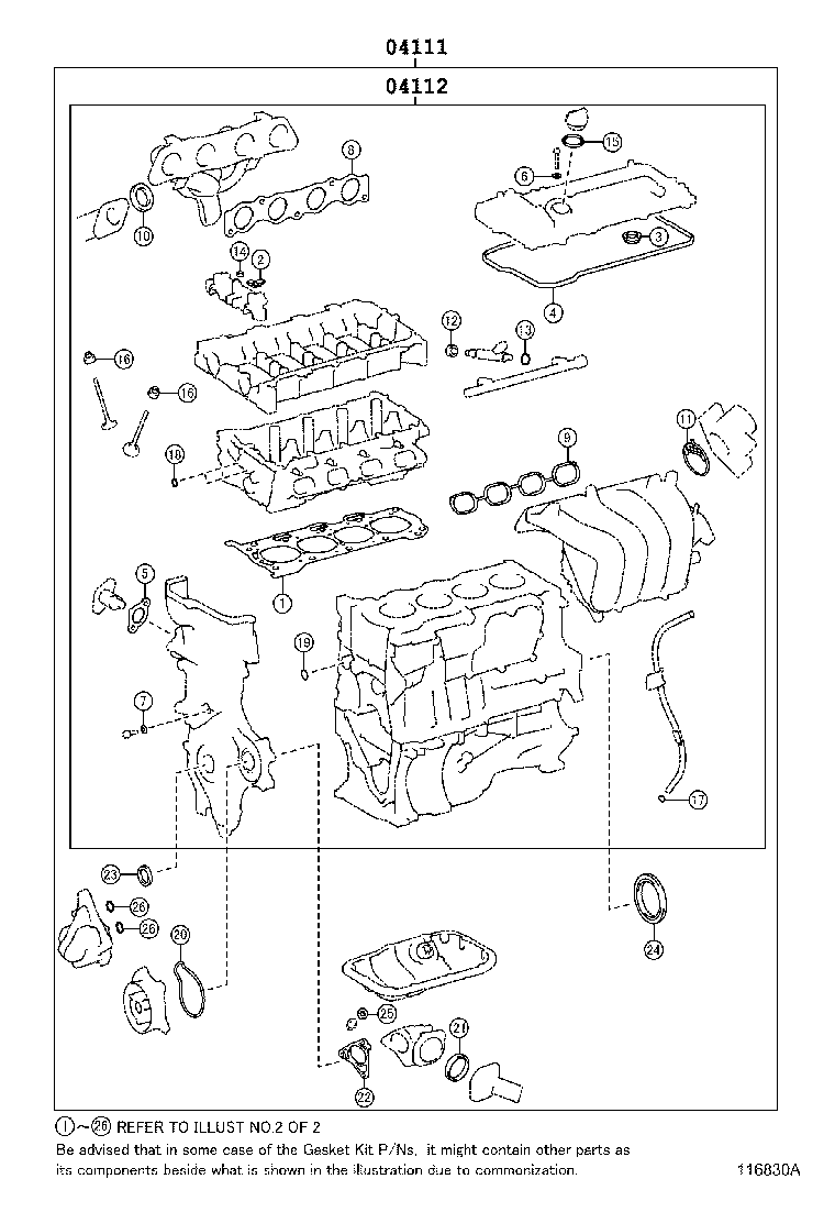 Engine Overhaul Gasket Kit