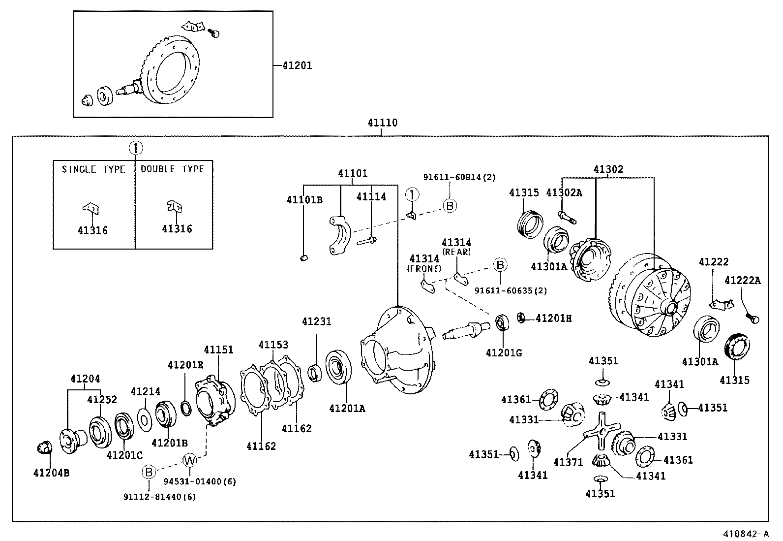 Rear Axle Housing Differential