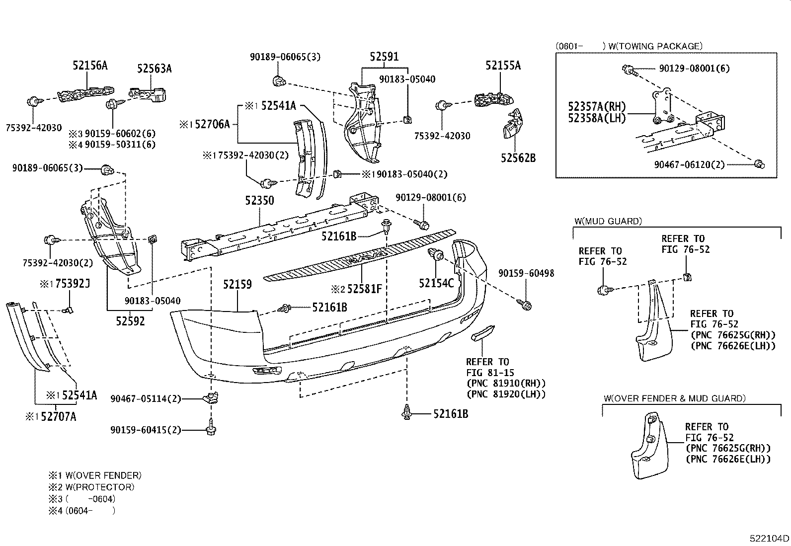 Rear Bumper & Bumper Stay