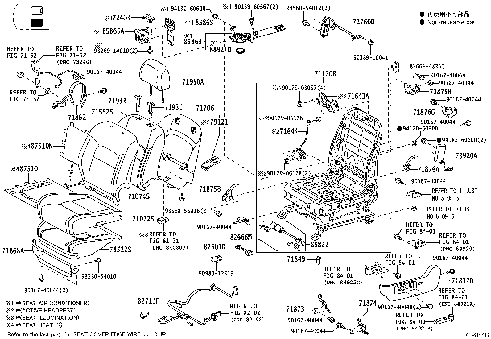 Asiento y pista del asiento