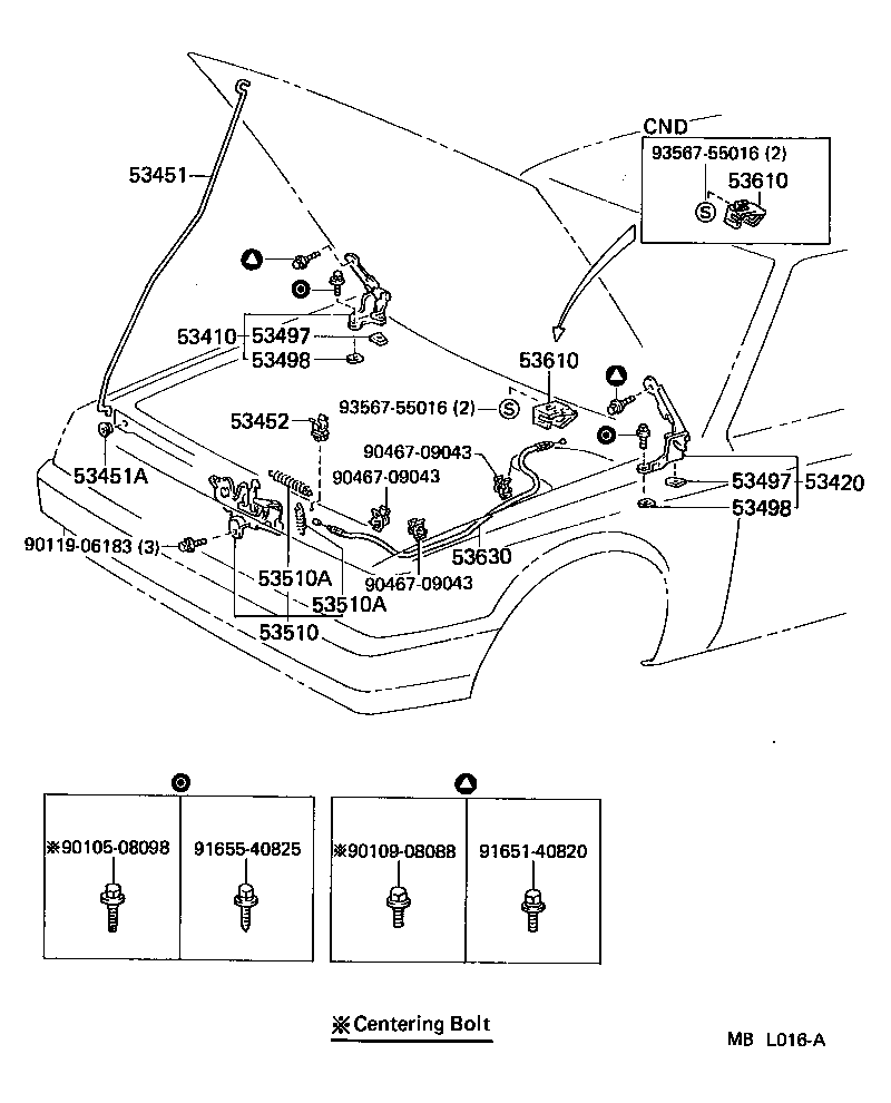 Hood Lock & Hinge