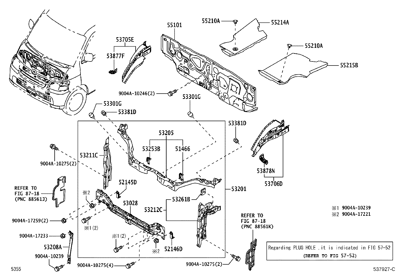 Front Fender Apron Dash Panel