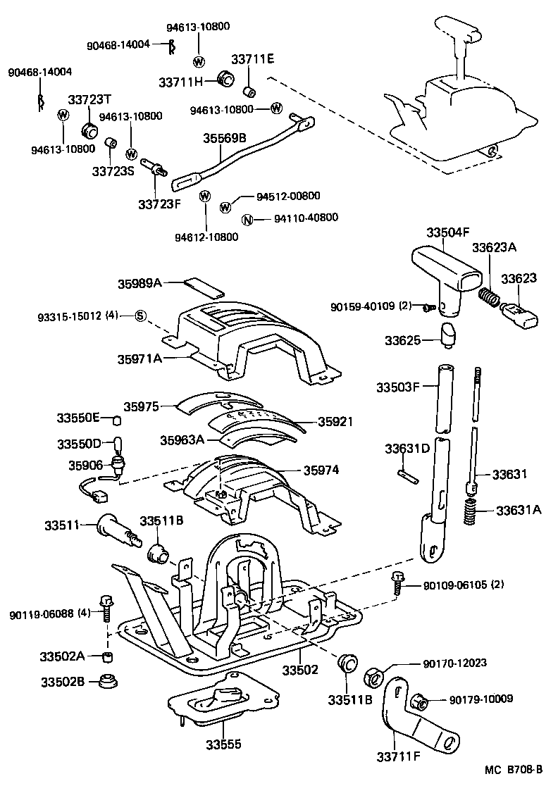 Shift Lever & Retainer