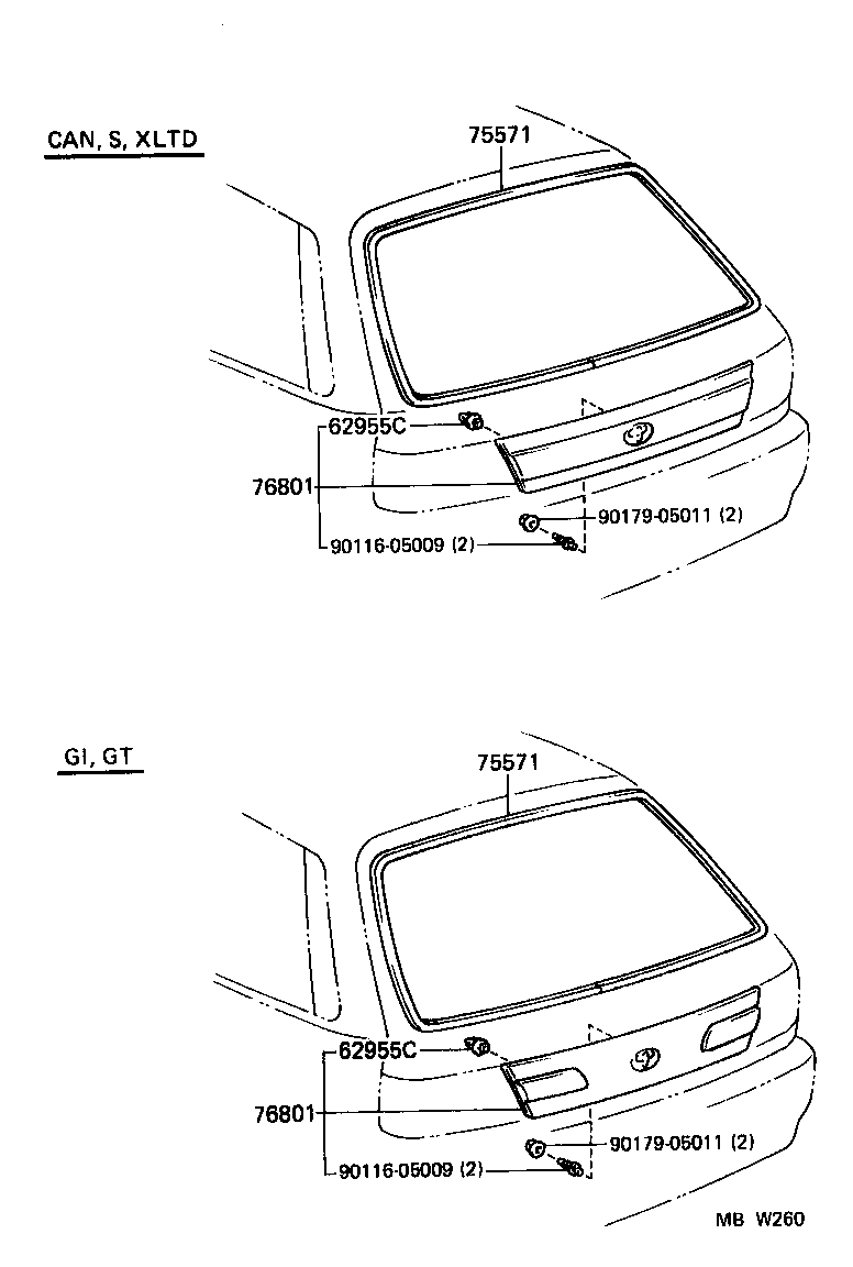 Rear Moulding