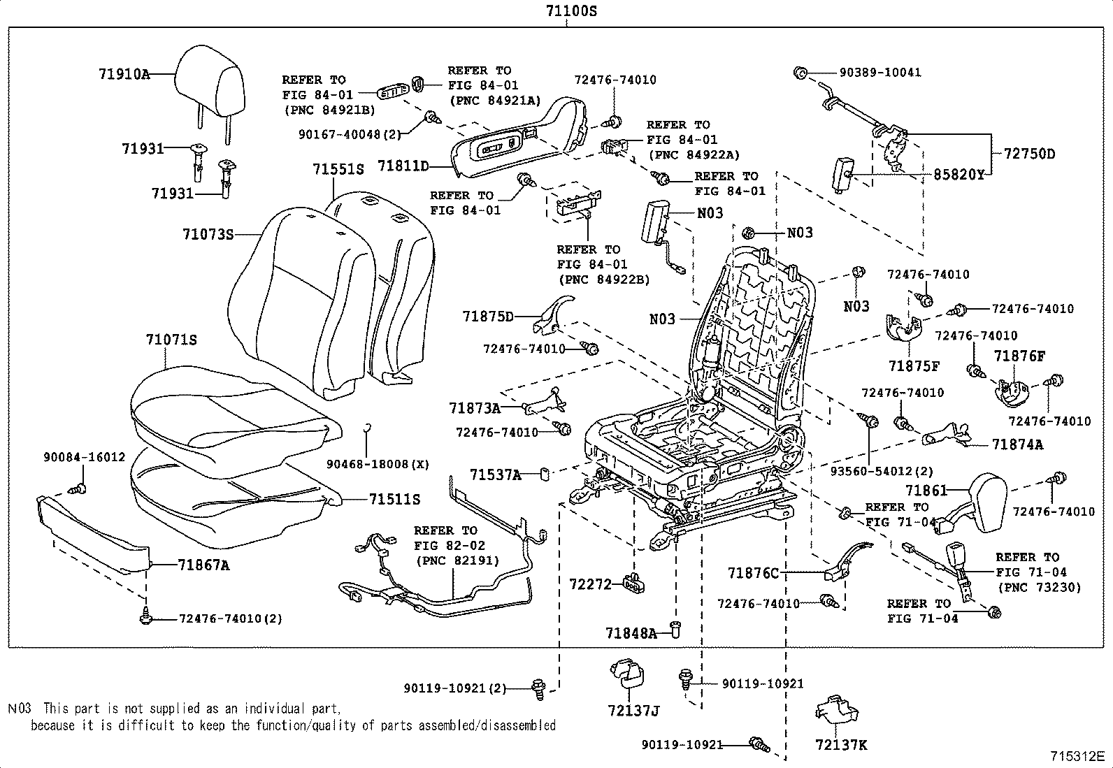 Front Seat & Seat Track