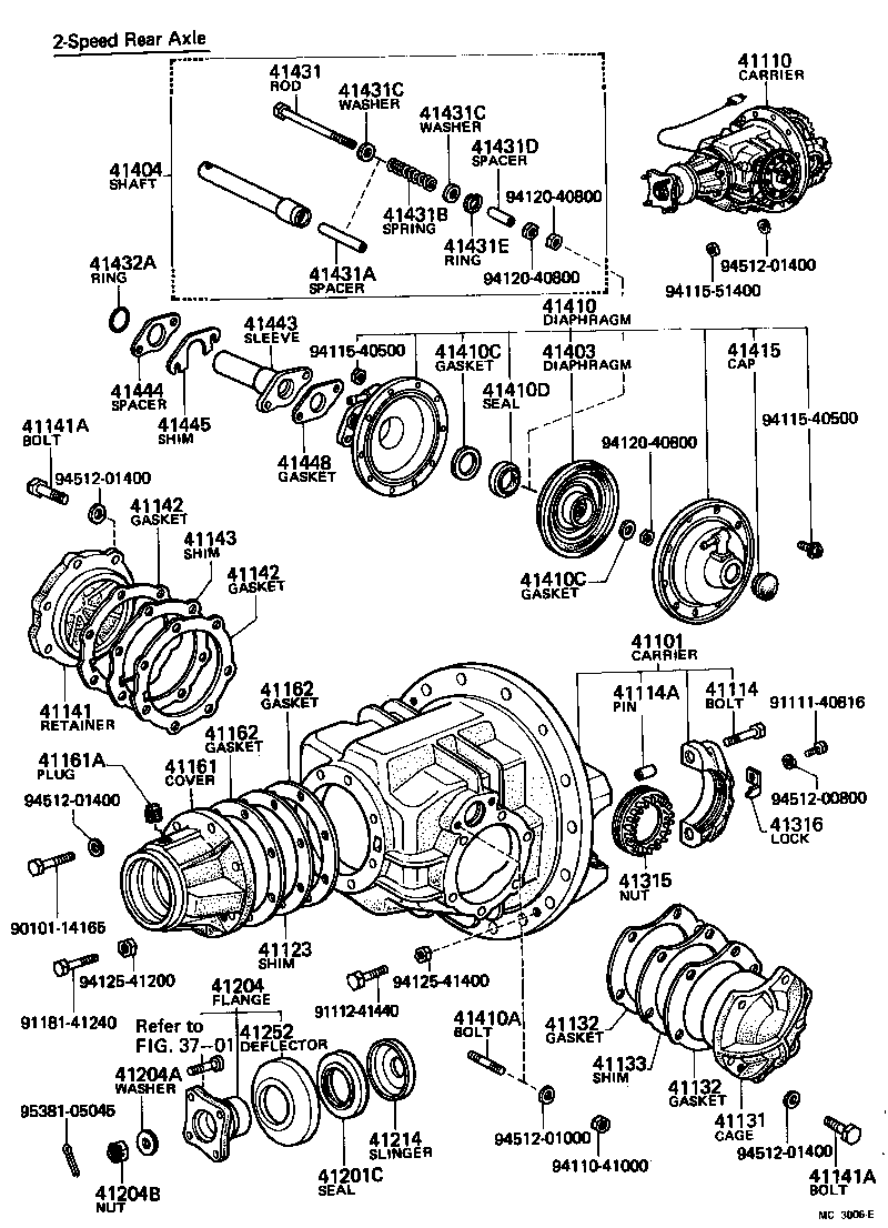 Rear Axle Housing Differential