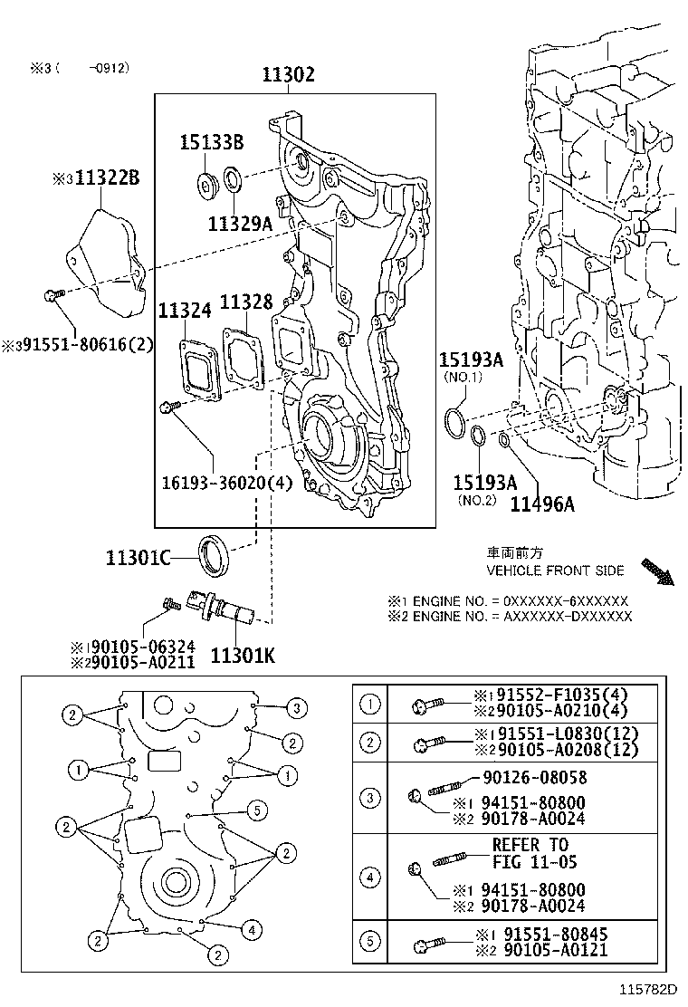 Timing Gear Cover & Rear End Plate
