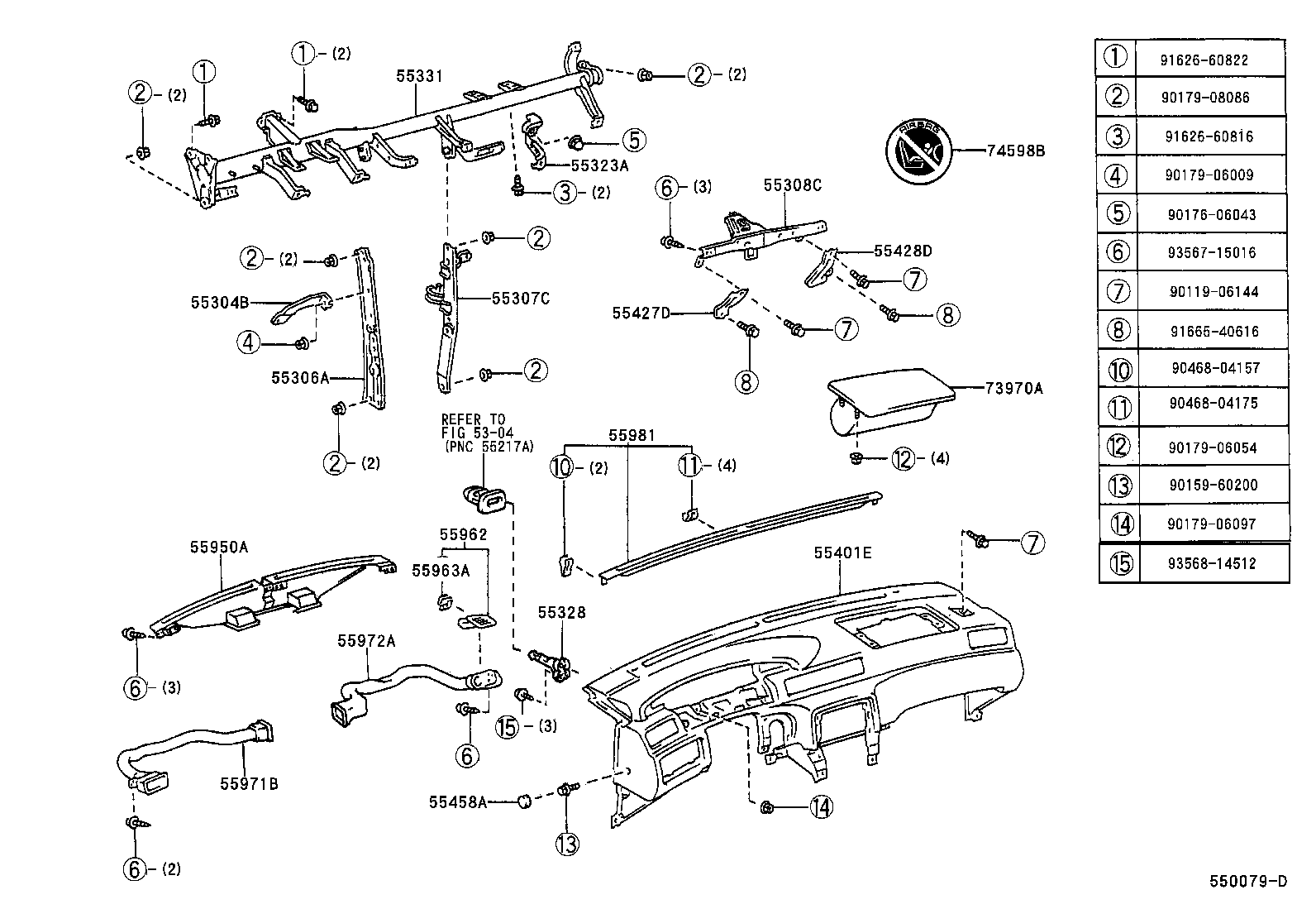 Instrument Panel Glove Compartment