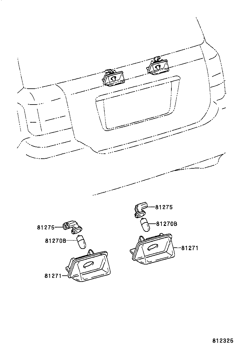 Rear License Plate Lamp