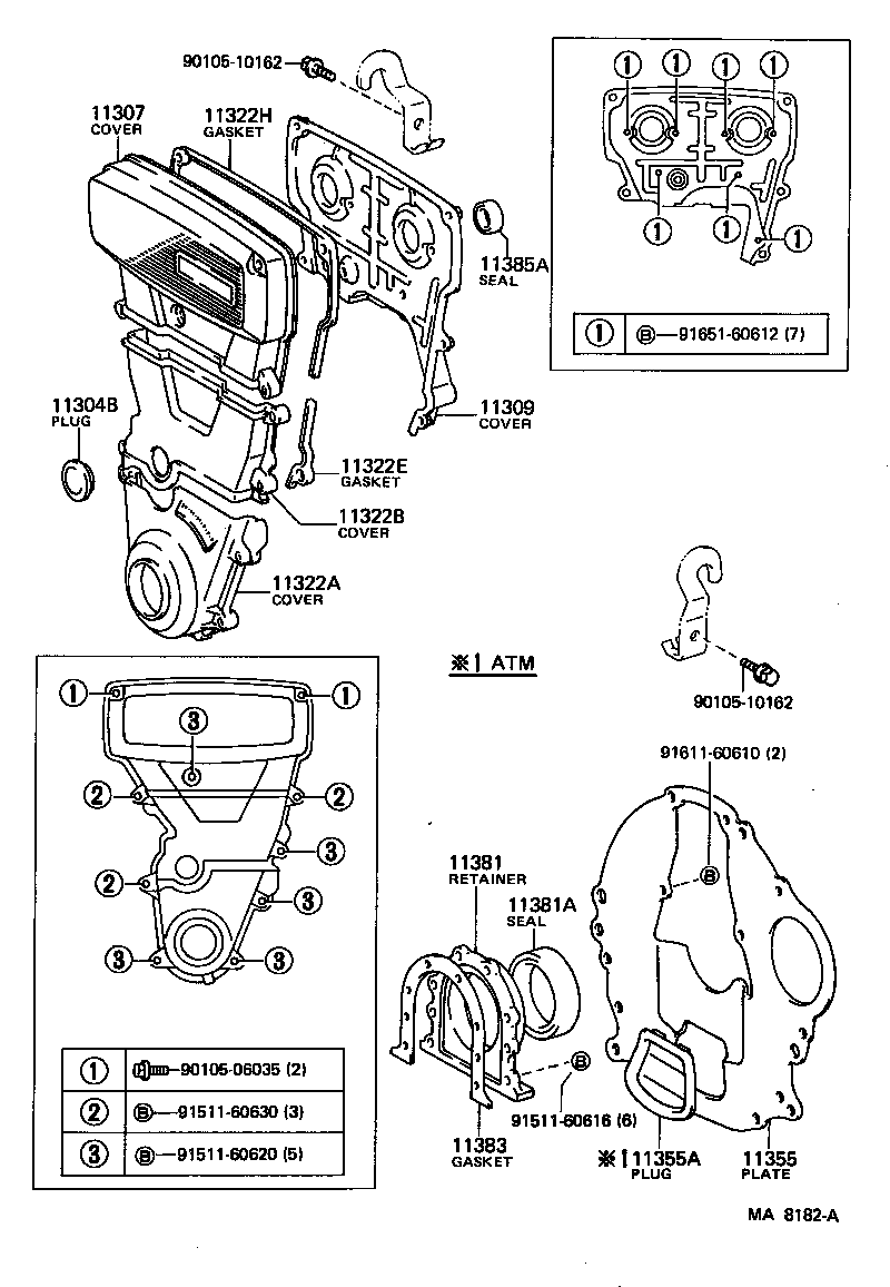 Timing Gear Cover & Rear End Plate