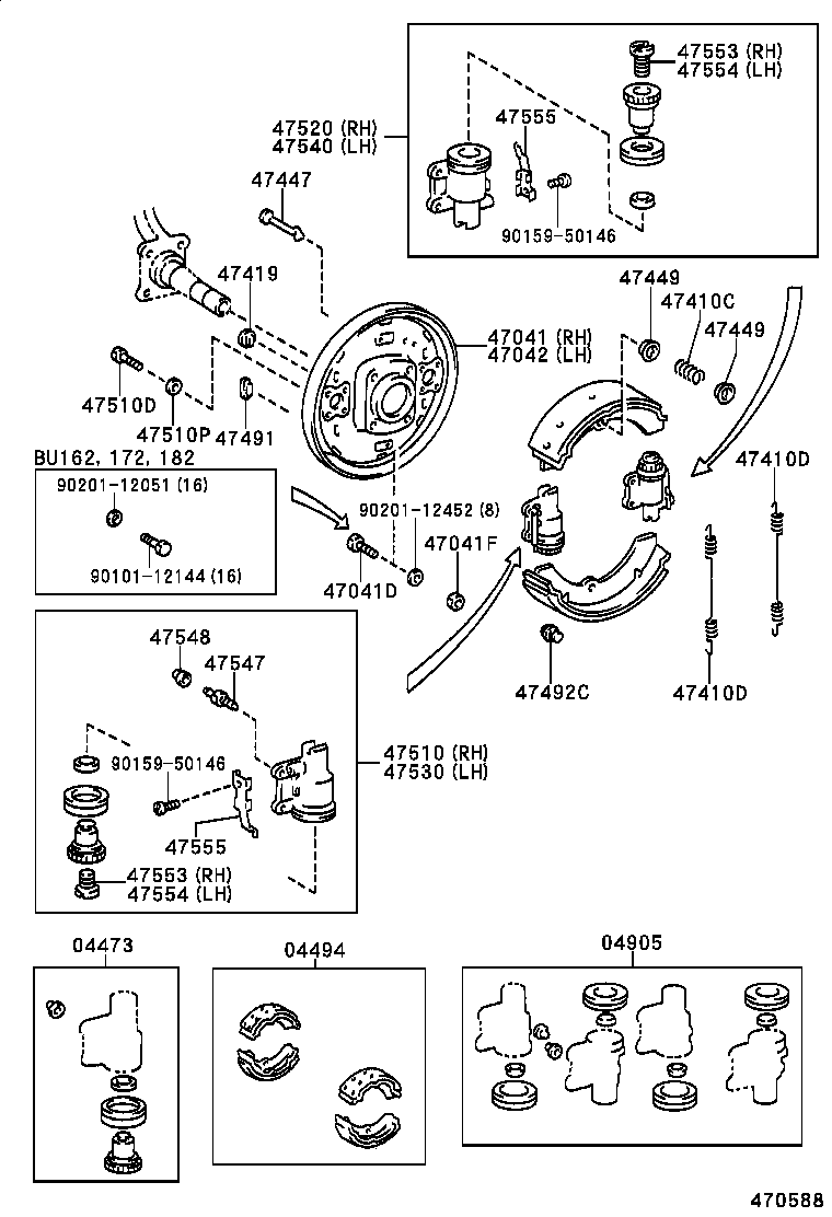 Front Drum Brake Wheel Cylinder