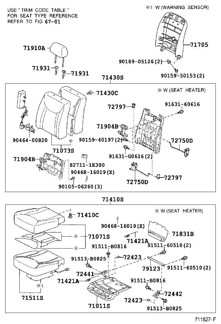 Front Seat & Seat Track