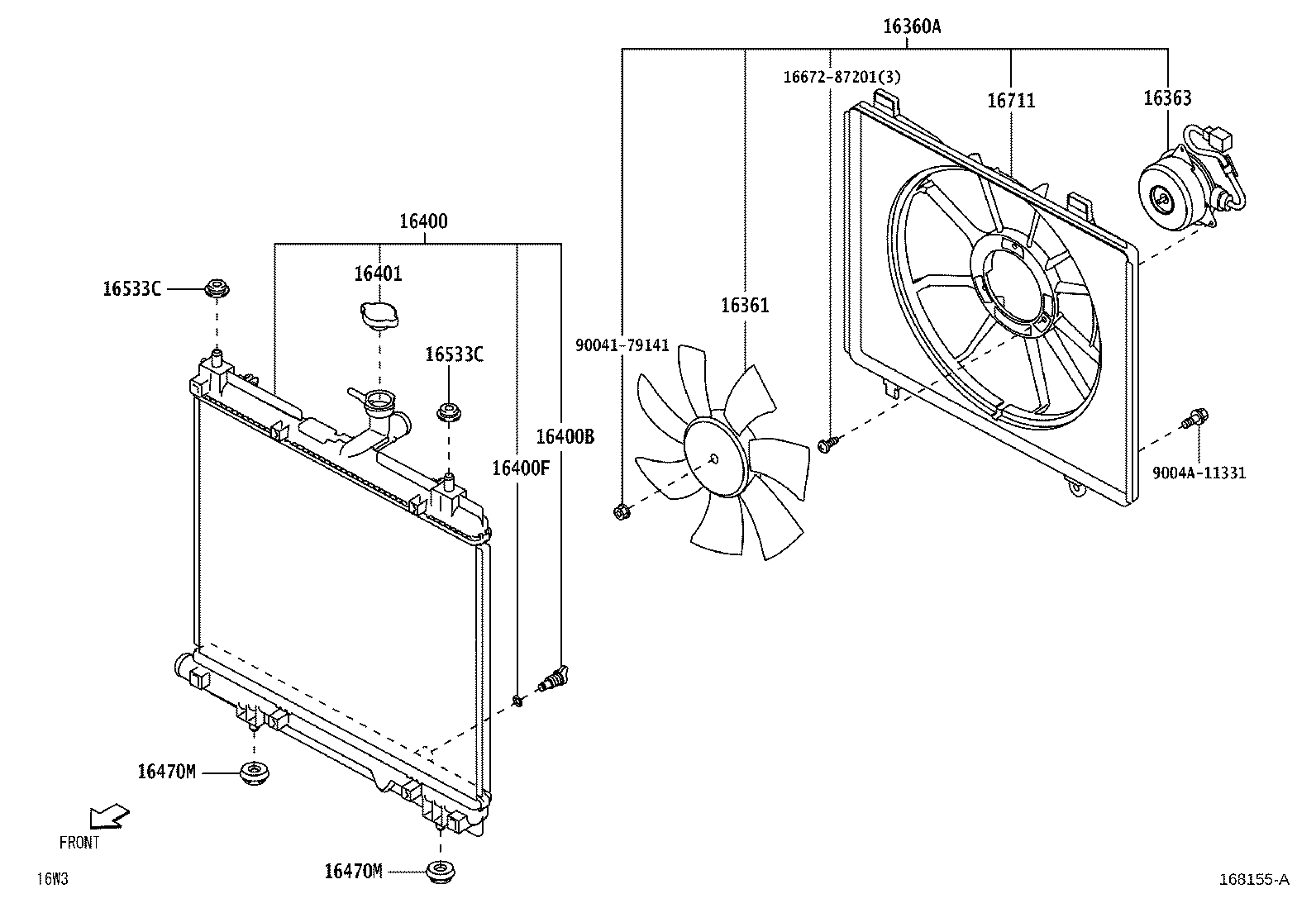 Radiator Water Outlet