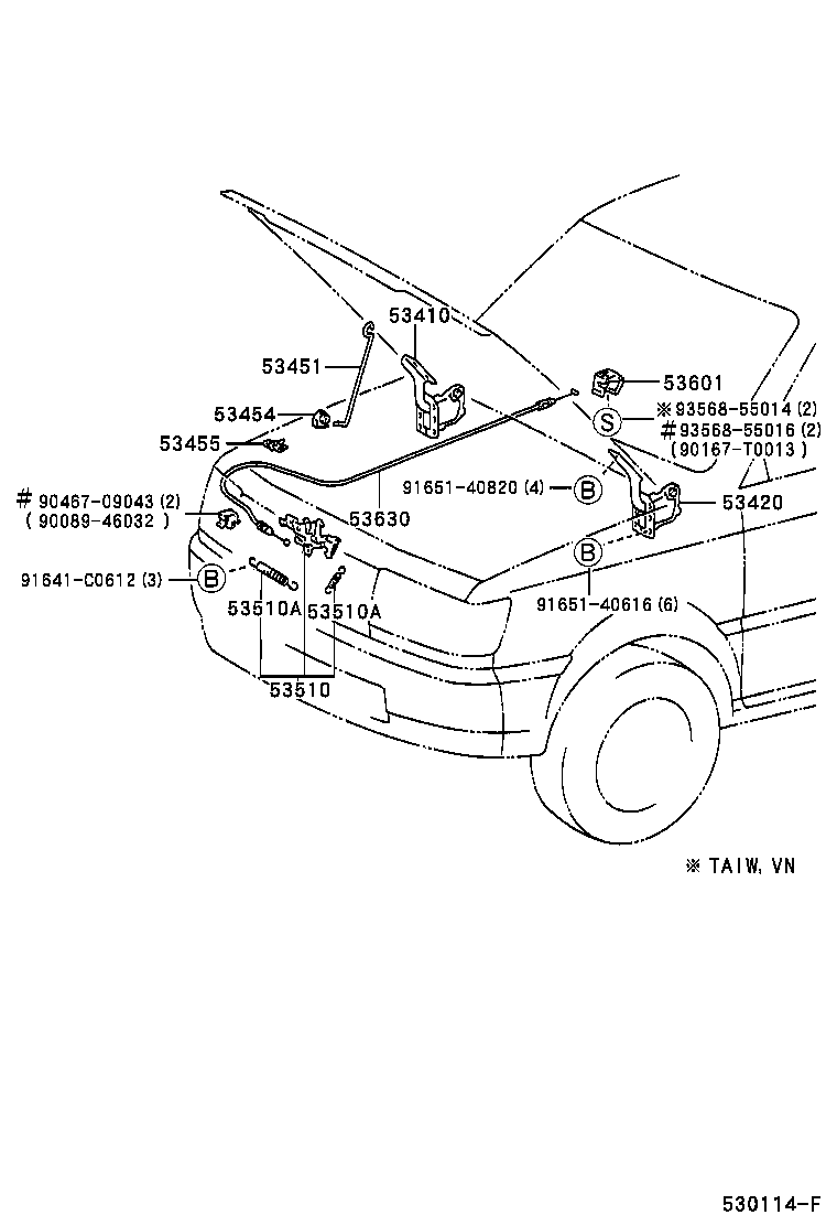 Hood Lock & Hinge
