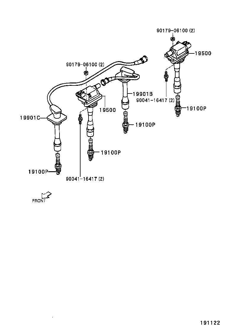 Ignition Coil Spark Plug Glow Plug