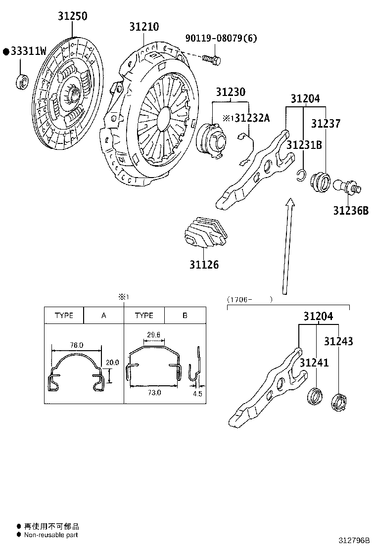 Clutch & Release Fork