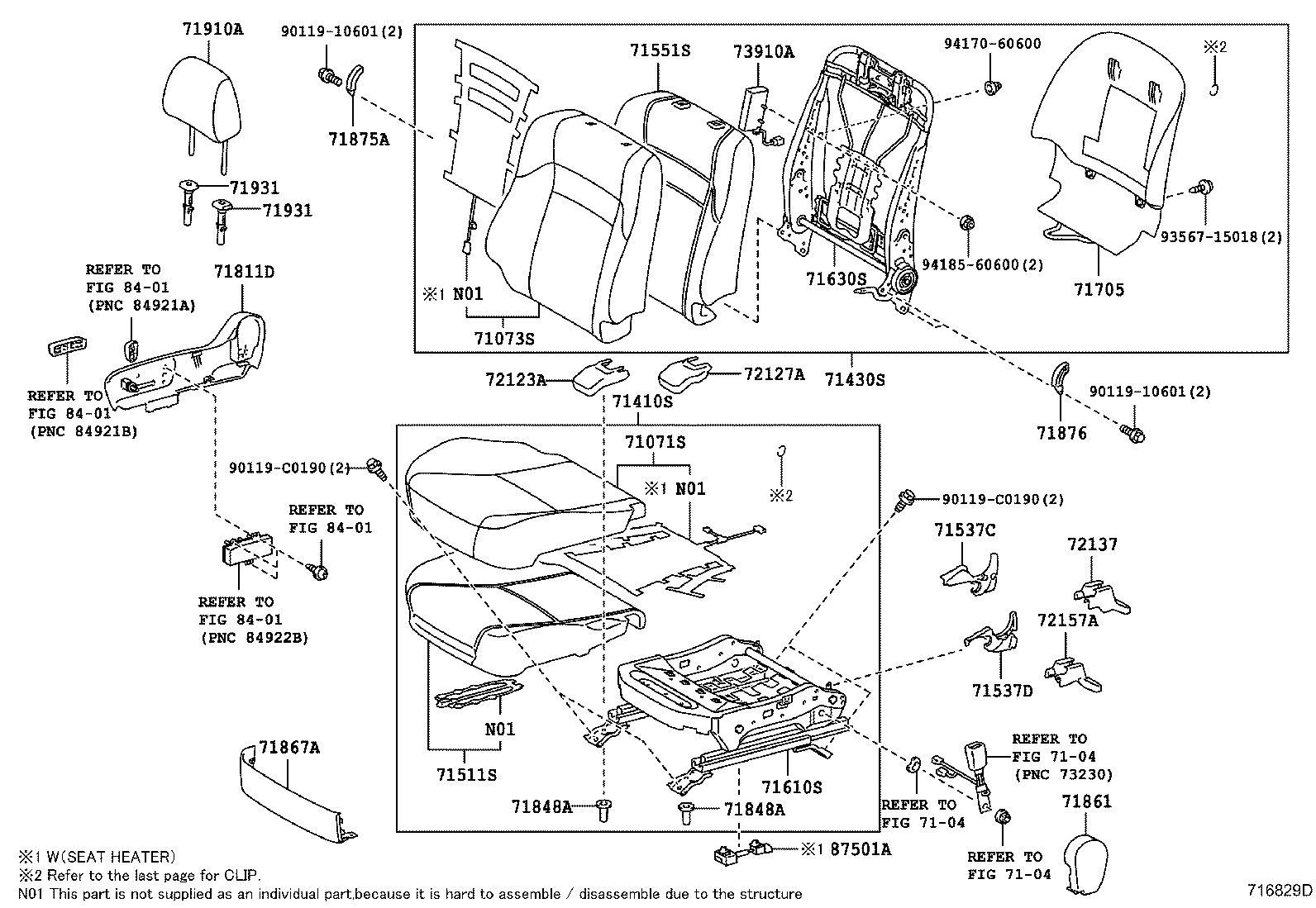 Front Seat & Seat Track
