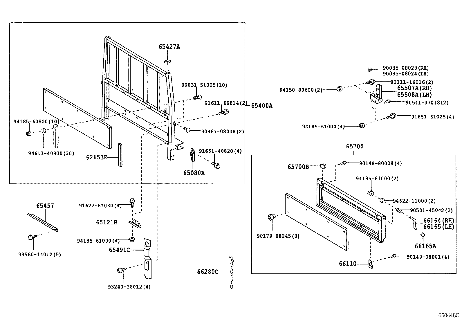 Rear Body Guard Frame Tail Gate