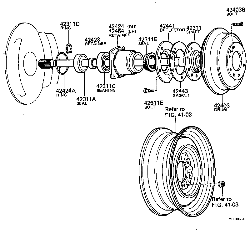 Rear Axle Shaft Hub