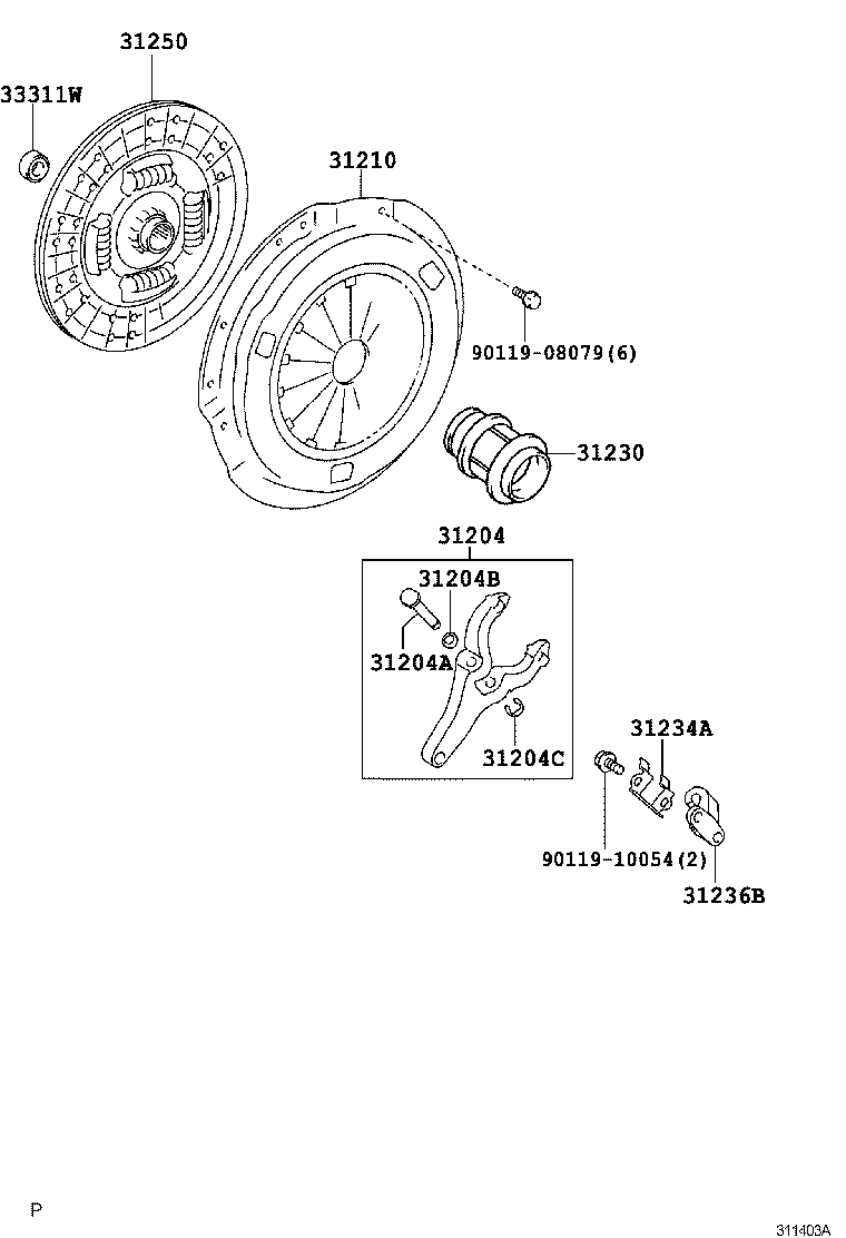 Clutch & Release Fork