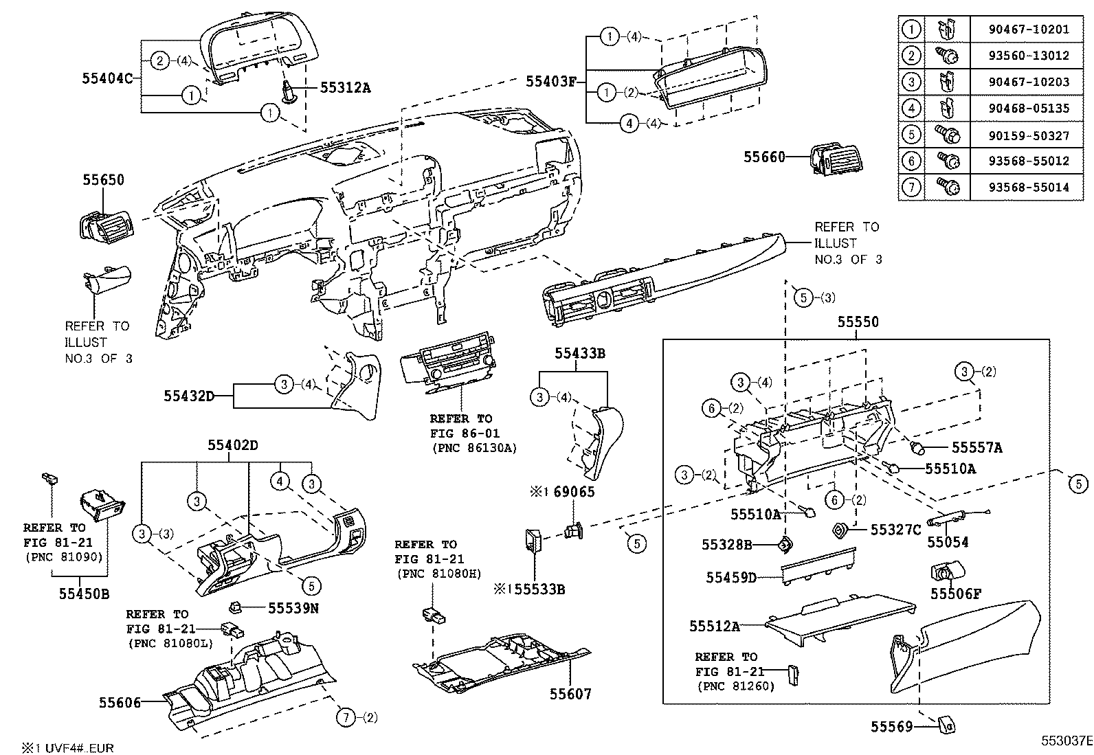 Instrument Panel Glove Compartment