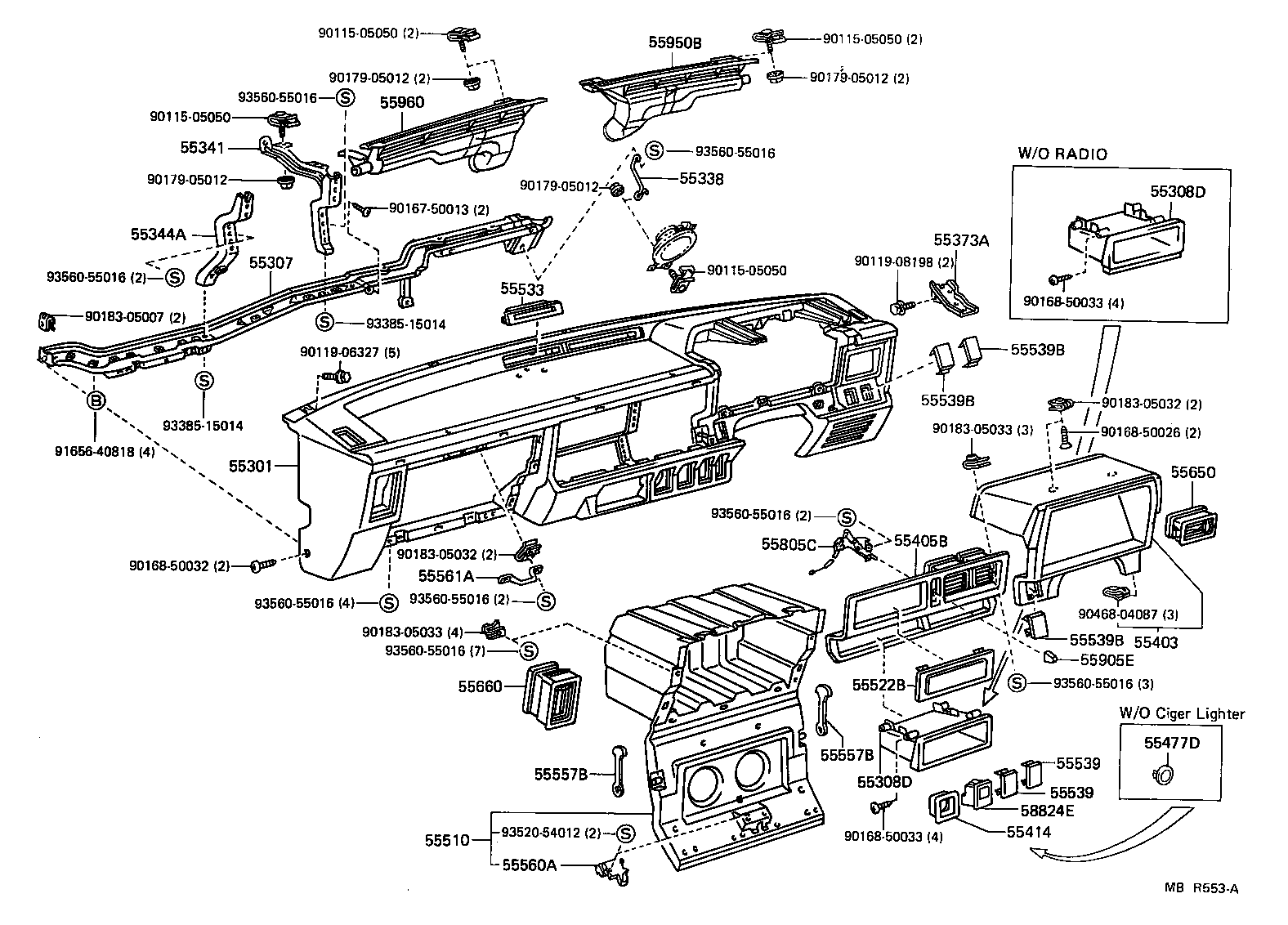 Instrument Panel Glove Compartment