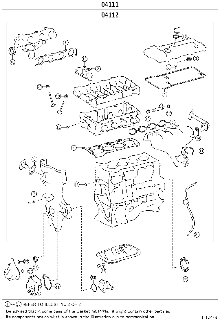 Engine Overhaul Gasket Kit