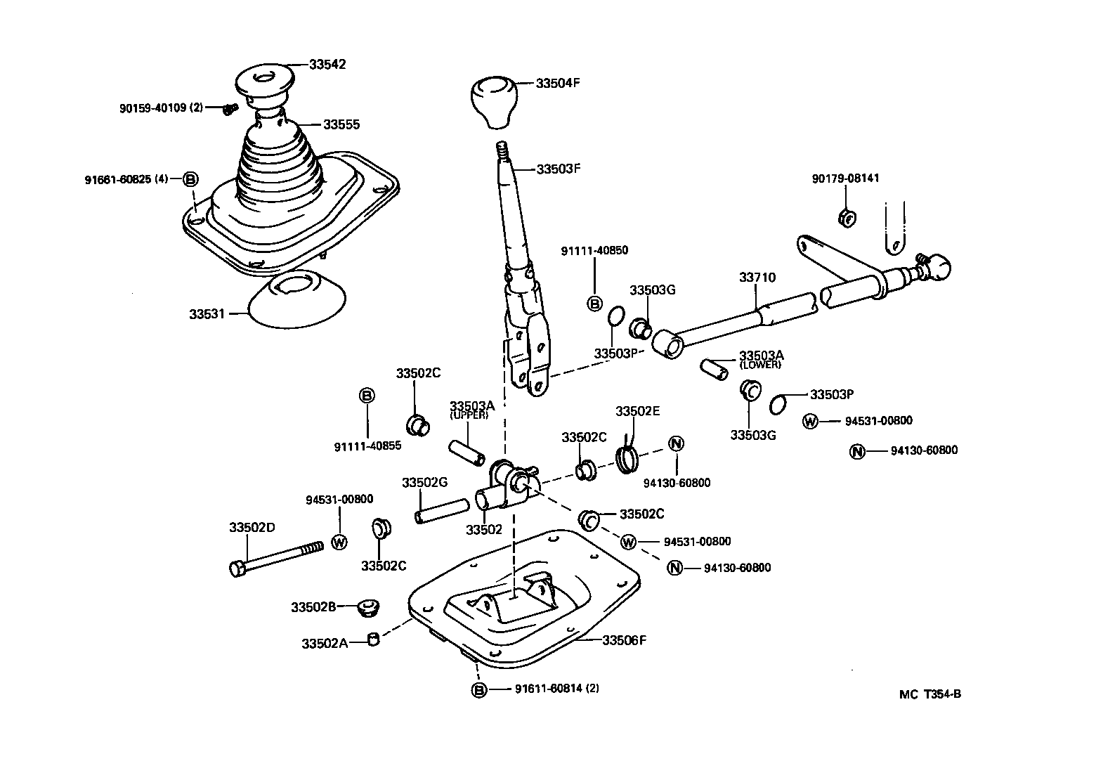 Shift Lever & Retainer