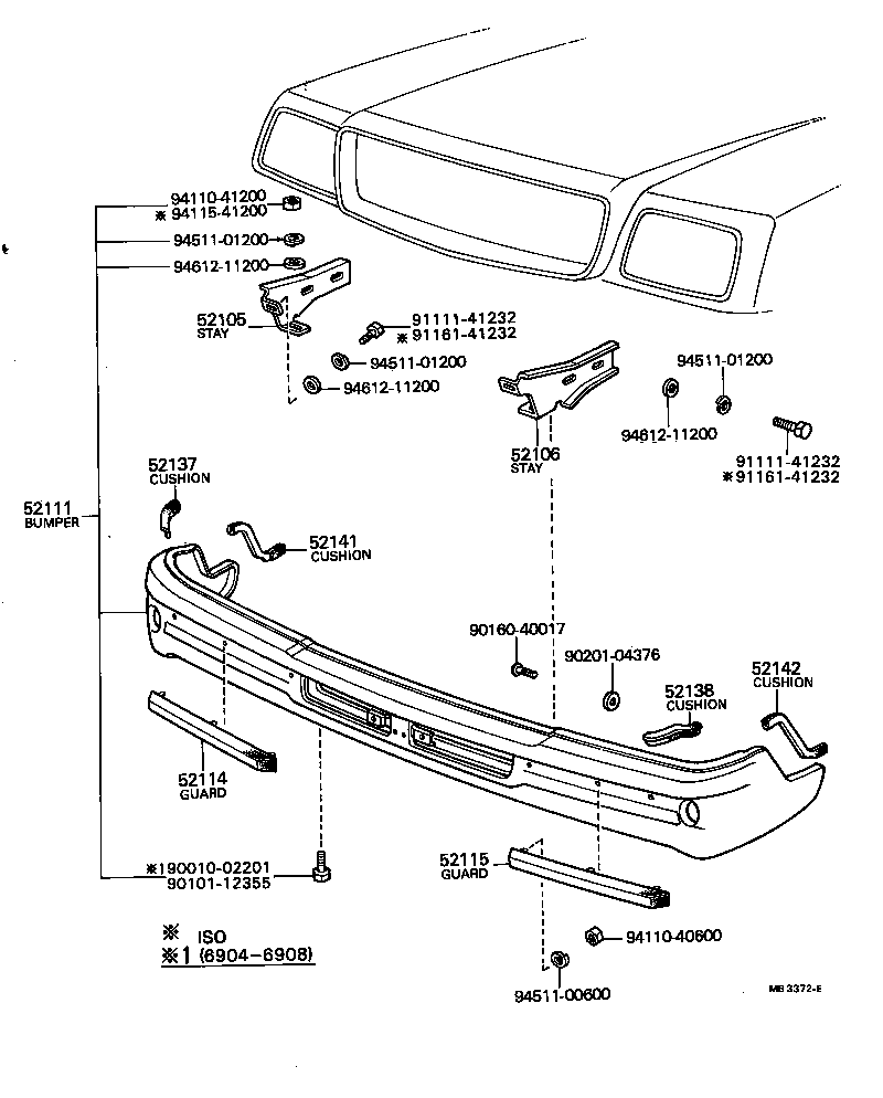 Front Bumper Bumper Stay