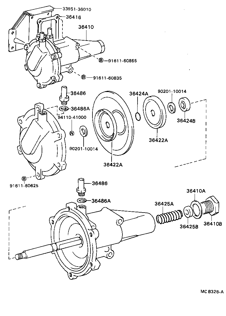 Actuador de vacío de transferencia de cilindro de diafragma