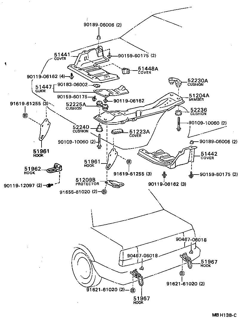 Suspension Crossmember & Under Cover