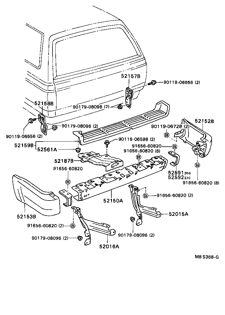 Rear Bumper & Bumper Stay