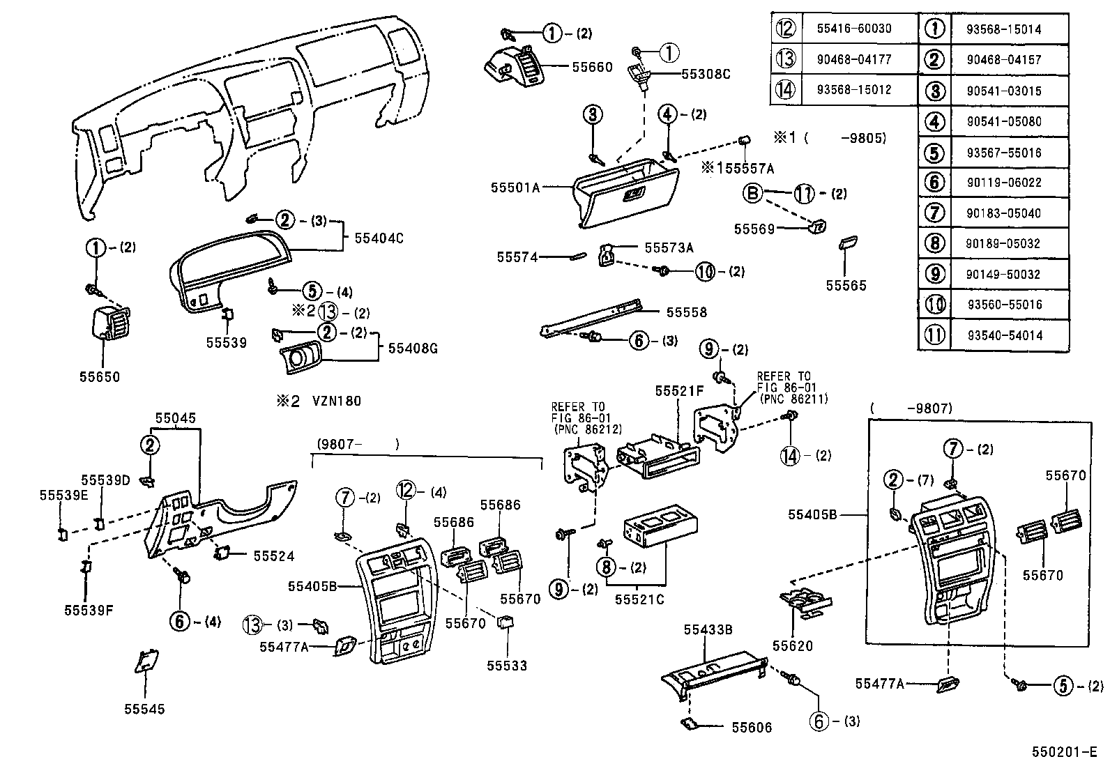 Instrument Panel Glove Compartment