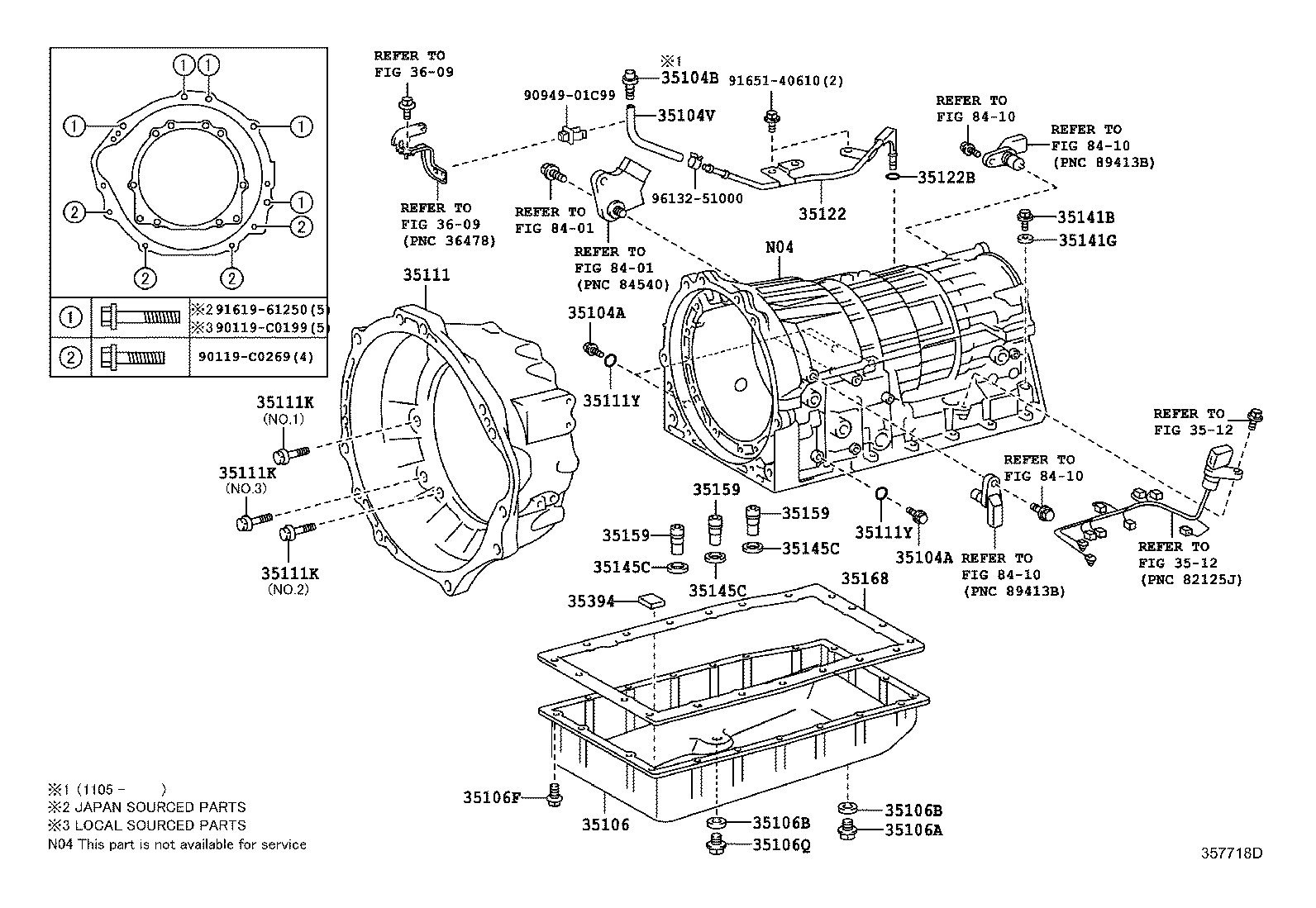 Transmission Case & Oil Pan