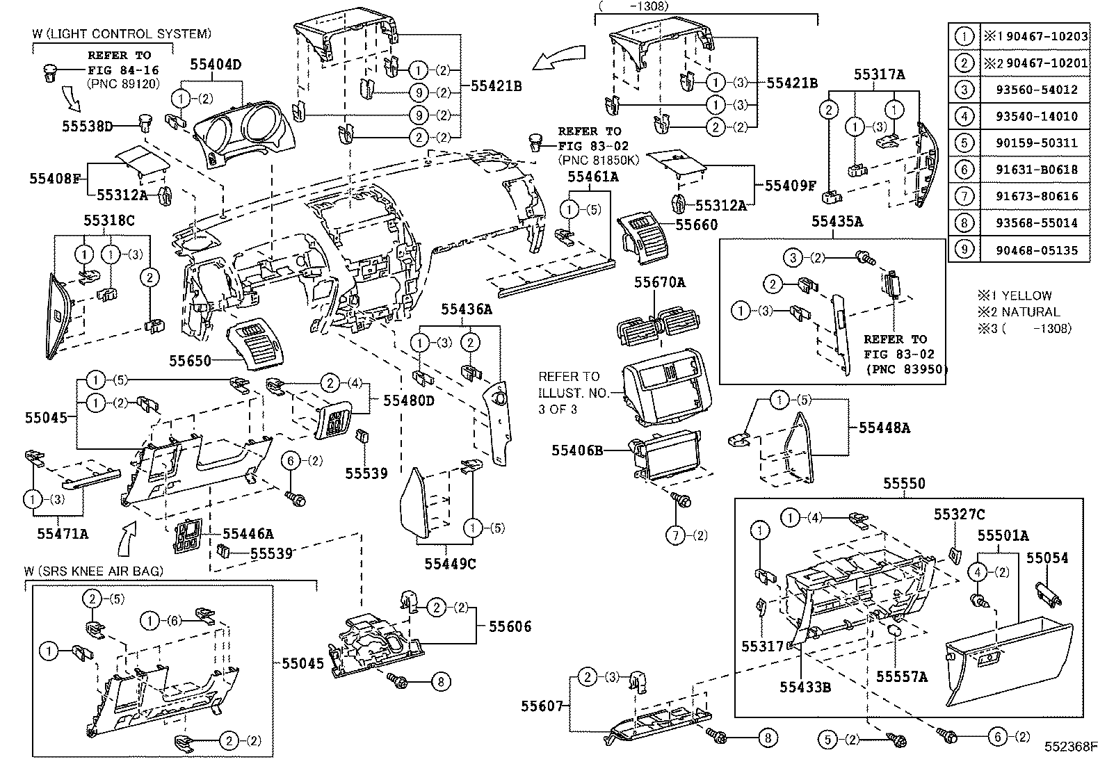 Instrument Panel Glove Compartment