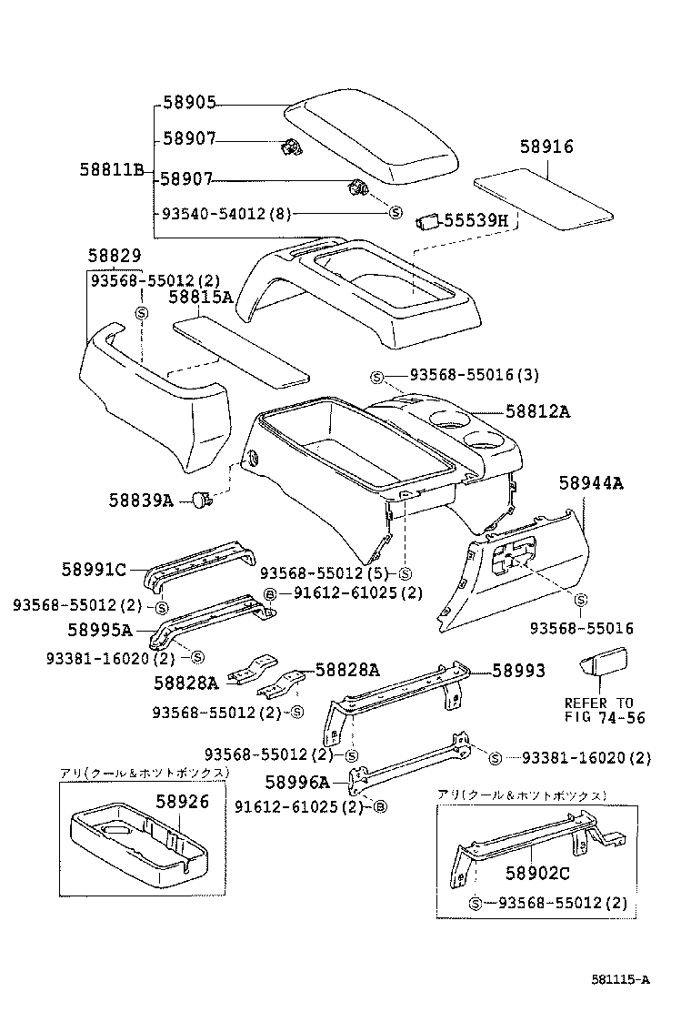 Console Box & Bracket