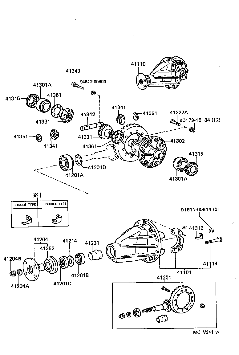 Rear Axle Housing Differential