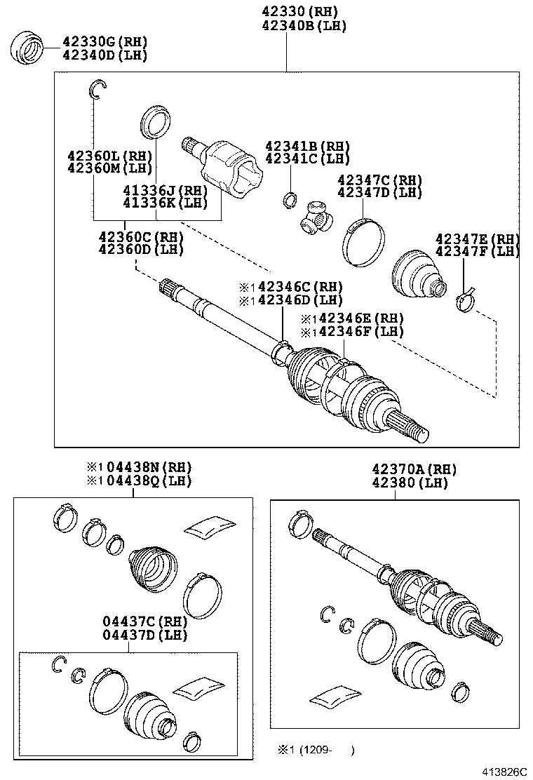 Rear Axle Shaft Hub