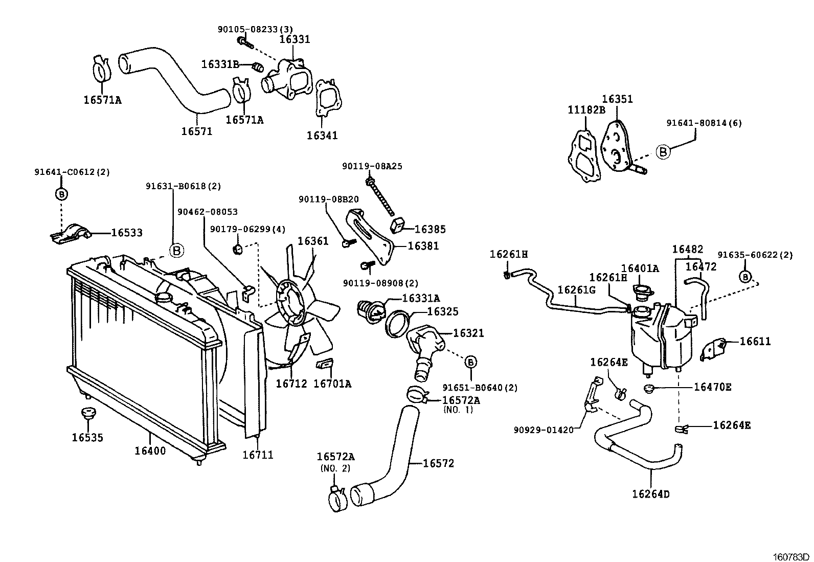 Radiator Water Outlet