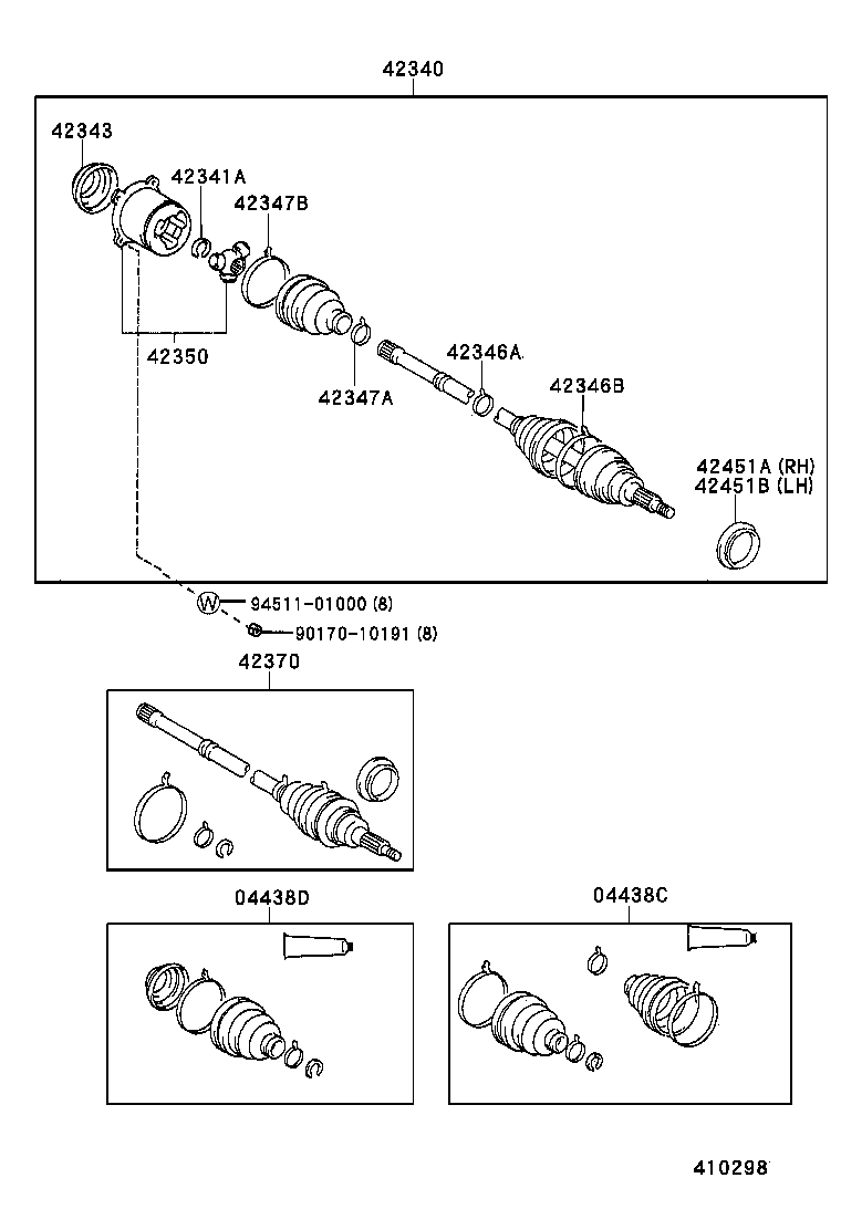 Rear Axle Shaft Hub